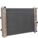 ALLOYWORKS 3 Row Aluminum Radiator For Chevy Corvette C6 6.0L 6.2L 7.0L V8 Double Oil Cooler AT/MT 2005-2013 2006 2007 2011 2012