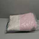 115L Extra Large Blanket Basket for Living Room - Woven Cotton Rope Laundry Hamper with Reinforced Handles - Storage Bin for Pillows, Comforters & Toys - Machine Washable,White&Pink