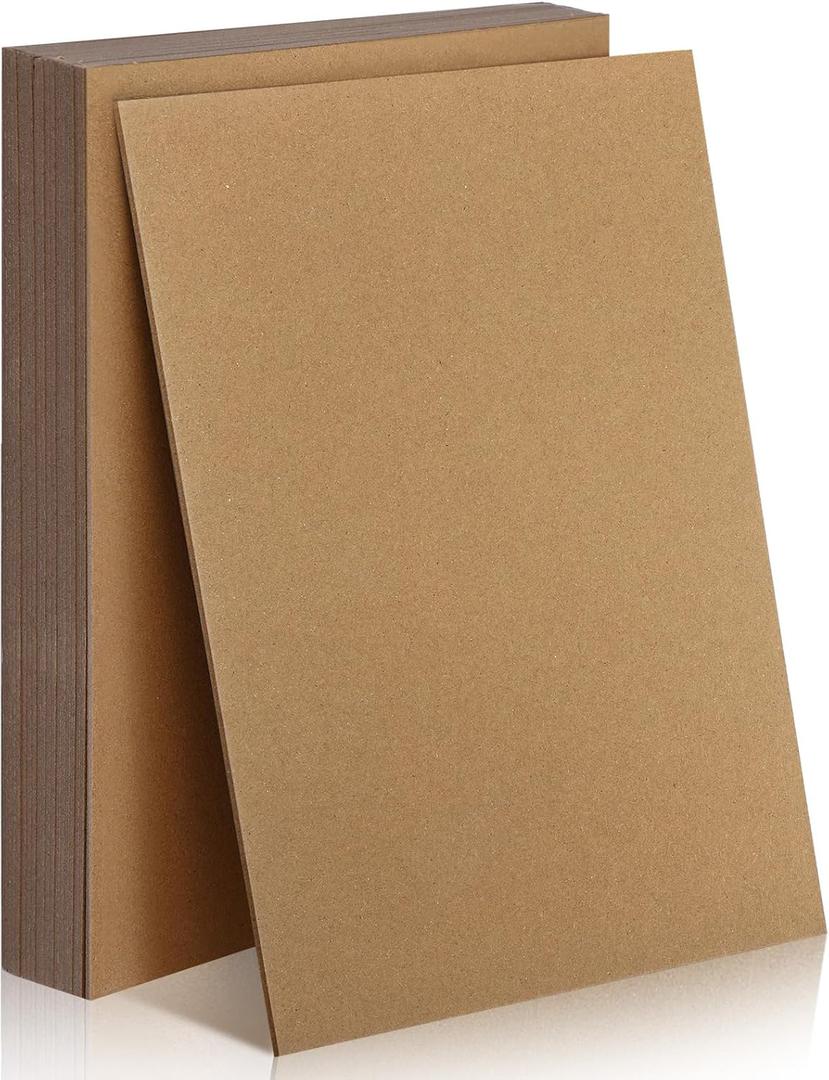 20 Pcs Book Board, 80PT 0.086'' Thick Binders Board Chipboard Designer Bookboard Heavy Duty Chipboard Sheets Bookbinding Supplies for Book Binding Materials Cover(8.5 x 11 Inches)