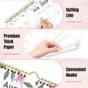 2 x Gannyfer 2026 Wall Calendar, 18-Month Calendar 2026-2027, Use from Jan 2026 to Jun 2027, Large Wall Calendar 2026, 14" x 11", Wall Planner for Your Family, School or Office (3 Stickers Included)