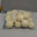 12 Pcs Velvet Christmas Balls Bulk Shatterproof Plastic Christmas Tree Decorations for Decorative Hanging Baubles (12, Beige, 2.36Inch)