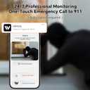 3MP 2K Window Camera, Indoor Camera for Home Security with Full-Color Night Vision, AI Human/Pet/Vehicle Detection, 24/7 Recording, 2-Way Audio, 5GHz & 2.4GHz WiFi Cloud/SD Storage, Easy Install (1 Pack)