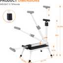 Step Stools for Adults, Foldable Step Stool with Handle for Elderly Seniors Stepping Stool with Non-Slip Step Platform Metal Stool in Kitchen, Bedroom,Bathroom,330 Lbs Capacity(Patent Protection)