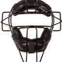 Champion Sports Pro Baseball Adult Mask - Umpires and Catchers - Extra Protection - Extended Guards - Adjustable Harness Baseball Mask - Adult Size, Black
