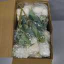 Tigren Artificial Flowers, White, 24 Bundles