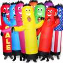 LookOurWay Inflatable Tube Man Costume - Wacky Wavy Arm Guy Funny Inflatable Halloween Costume for Adults (Red)