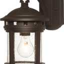 DESIGNERS FOUNTAIN Sedona Outdoor Light Fixture, 13 Inch Exterior Wall Lantern Sconce for Front Door, Patio and Porch, Oil Rubbed Bronze, 2371-ORB