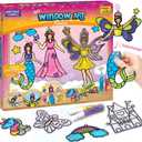 Imagimake Window Art Princess | Suncatcher Kit | Arts and Crafts for Kids Ages 8-12 | Girls Toys Age 6-8 | Unicorn Gifts for Girls Age 6-8 | 5 Year Old Girl Gift | 8 Year Old Girl Birthday Gift