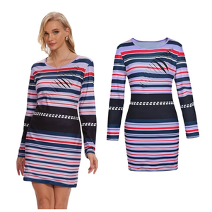 Dress Costumes for Women Stripe Women's Movie Cosplay Outfit for Halloween Party, L