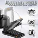 Garage Lights 10 Pack 120W, 12000LM LED Garage Lights with 4+1 Deformable Panels 6500K Screw in LED Shop Lighting for Workshop, Basement Support E26/E27