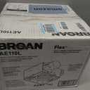 Broan-NuTone Bathroom Exhaust Fan with LED Light and Roomside Installation, Energy Star Certified, 110 CFM, Very Quiet 1.0 Sones White, AE110L