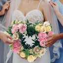 3pcs Metal Wire Wreath Frame Form Hanger with Green Flexible Paddle Wire for Crafts,Christmas Wreaths Tree,Garland,Valentine's Greeting Party Decor,New Year and Seasonal Holidays Decor (Green, 14inch)