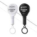 QUELLE Brow Mapping String White&Black Eyebrow Mapping String Kit for Permanent Makeup Brow Mapping Kit Marking Symmetrical Eyebrows Pro Eyebrow Threading Kit(23.6 inch)