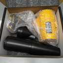 Electric Cordless Leaf Blower for DeWALT 20V Battery, 580,000 RPM Brushless Turbo Jet Blower with 3 Nozzles, Handheld Blower for Patio, Garden, Yard, Leaves, Dust, Garage & Snow Cleaning (Not Battery)