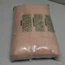 HOMEIDEAS Blush Pink Linen Sheer Curtains 96 Inches Long 2 Panels Textured Dusty Blush Semi Sheer Curtains Farmhouse Curtains Sheer Privacy Window Curtains for Bedroom Living Room