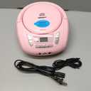 Portable CD Player Boombox with Bluetooth,FM Radio,USB MP3 Playback,AUX-in,Headphone Jack,CD-R/RW and MP3 CDs Compatible,Small CD Player for Home or Outdoor