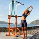 Power Tower Pull Up Bar Dip Station Stable Steel Frame for Home Gym