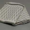 ZeeMart 2 Packs Cotton Boho Throw Pillow Covers 20x20 Inch Grid Green, Soft Farmhouse Decorative Couch Pillow Cases Sage Green Cushion Covers for Sofa Bed Living Room Home Decor