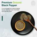 Soeos Table Ground Black Pepper, 18 oz (510g) Non-GMO, Freshly Peppercorn Powder Bulk, Packed to Keep Peppers Fresh, Ready to Use Peppercorns for Refill, Regular (EXP 01/15/27)