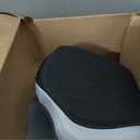 Memory Foam Seat Cushion with Lumbar Support, L-Shaped, Gray, Large