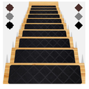 Stair Treads for Wooden Steps 8x30 Inches C8arpet Stairs Runner Indoor Non-Slip Stair Mats for Kids, Elders, and Pets, 