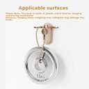 3 x 5-in-1 Key Holder Wall MountAdhesive Multi-Purpose Hooks are Suitable for entryways, Doors, bathrooms, Kitchens, and bedrooms-Ideal for organizing Small Items. (Brown)