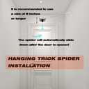 2 x Spider Scene Atmosphere Decoration, Simulated Plush Material, Hanging Black Spider Prank Toy, April Fool's or Birthday Fun Surprise Decoration and Prank Gifts(Medium Size)