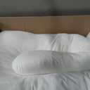 QUEEN ROSE Cooling Pregnancy Pillows, U Shaped Full Body Maternity Pillow for Pregnant Support, Rayon Derived from Bamboo, Buttery Soft, Super Breathable for Hot Sleeper, Green