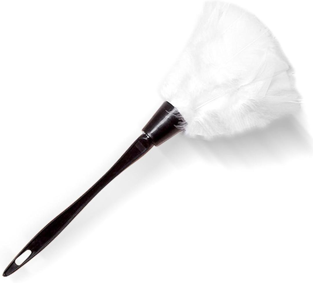 Feather Duster Maid Cosplay Accessory,Ideal for Cleaning Homes, Soft White Cleaning Feather Dust Broom Costume Accessories Prop for French Maid Costumes