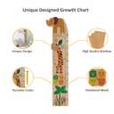 Bamboo Growth Chart for Kids  Colorful Height Ruler Wall Decor, Wooden Measuring Chart for Baby Nursery, Toddler Room Keepsake, Wall Mounted Kids Height Tracker, Eco-Friendly
