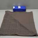 MIULEE Decorative Linen Check Throw Pillow Covers Neutral Farmhouse Vintage Pillow Covers 20x20 Set of 2 Boho Modern Winter Home Decor for Sofa Couch Bedroom Cushion Brown