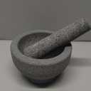 ChefSofi 1.5 Cup-Capacity Mortar and Pestle Set - Unpolished Heavy Granite for Enhanced Performance and Organic Appearance