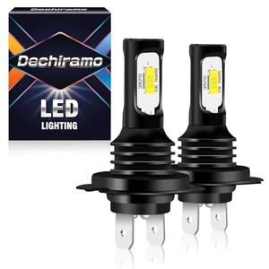 Dechiramo Compatible for Ram ProMaster 1500 2500 3500 High beam or Low beam(2014-2023),10000LM 6500K Cool White, H7 Hi/Lo Beam,Plug and Play,Turn signal bulbs.(Pack of 2)