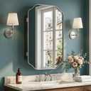 20"x26" Bathroom Medicine Cabinet Wall-Mounted Mirror with Storage