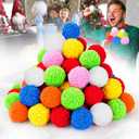 96pcs Colorful Snow Fake Balls Reusable Winter Ball for Kids Outdoor Games