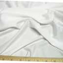 Fabric 60" Wide White Light Weight Polyester Spandex 4 Way Stretch Fabric by The Yard - Rk17