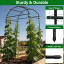 Garden Arch Trellis for Climbing Plants, Adjustable Tunnel Trellis 7.4FT Tall & 2.8 FT Depth, Metal Plant Support Garden Trellis Arch for Outdoor Climbing Vine,Vegetable, Fruit, Flower