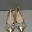 QXCGDYXT Women's Wedges Heels for Women Pumps Comfortable Closed Toe Dressy Shoes Women Pumps Wedge Shoes for Wedding Work Office Party 2 Inches (11, Gold)