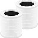 A2001 Replacement Filter, Compatible with A2001 Air Purifier, 3-in-1 High Efficiency Filtration, Compared Part #AF-2001, Pack of 2