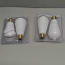 LED Edison Bulb, 25W Equivalent, Soft Warm 2700K, Milky Glass, Dimmable, 2 Watt E26 Standard Base LED Bulbs, 4 Pack
