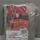 ZOBER Underbed Christmas Ornament Storage Box - Stores 72 Large 4" Ornaments, With Dividers - Tear Proof 600D Oxford Fabric, Ornament Organizer Storage Box, Durable Christmas Containers Holder - Red