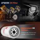 LF16035 Oil Filter, 3-PCS Oil Filter Compatible with 1994-2018 Dodge Ram 2500 3500 Diesel Cummins Engine, 1989-1993 Dodge D250 D350 Diesel Cummins Engine - DBL7349 BT7349 LF9028 LF3552 P550722