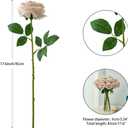 50Pcs Nude Roses Artificial Flowers Artificial Silk Roses Bulk,Fake Roses Flower with Stems Realistic Flowers for Wedding Centerpiece Home Party Decor