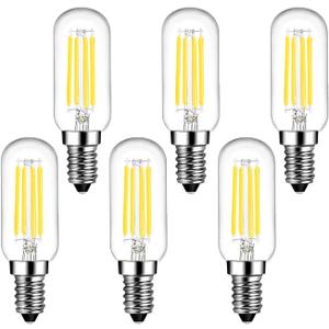 SHUWDKAR E14 Bulb 40W Equivalent 400ML 6000K Daylight White, 4W LED E14 Light Bulb European Base Non-Dimmable, 6 Pack