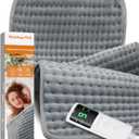 17''33'' Heating Pad for Back Pain, Electric Heating Pad with 9 Heat Settings & 4 Timers Auto Shut Off, Extra Large Heating Pad for Period Cramps & Sore Muscles, Machine Washable, Dry & Moist Heat