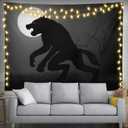 Werewolf Tapestry 60" X 40" Wolf Wall Hanging Party Decorations Home Decor For Bedroom Living Room Dorm (150 X 100cm)