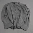BEILU Stretch Mens Slim Fit Dress Shirts Formal Long Sleeve Button Down Shirts (Large, Light Grey)