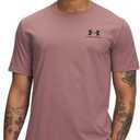 Under Armour Men's Sportstyle Left Chest Short Sleeve T-Shirt (3X-Large, (653) Maroon Mist / / Cinna Red)