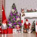 30ct Christmas Ball Ornaments, 2.36" Shatterproof Christmas Tree Decorations, Perfect Hanging Ball for Indoor/Outdoor Holiday Party Decor (Purple)