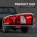 Nakkaa Pair Tail Lights W/Bulbs Compatible with 2003-2006 Silverado 1500 2500 3500HD Red Brake Lamps Left and Right GM2800174 GM2801174